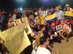 Representación de varias federaciones venezolanas  universitarias de estudiantes asistieron a la concentración