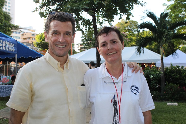 Embajador de Francia en Panamá Philippe Casenave y su esposa Marie Laurence Casenave 